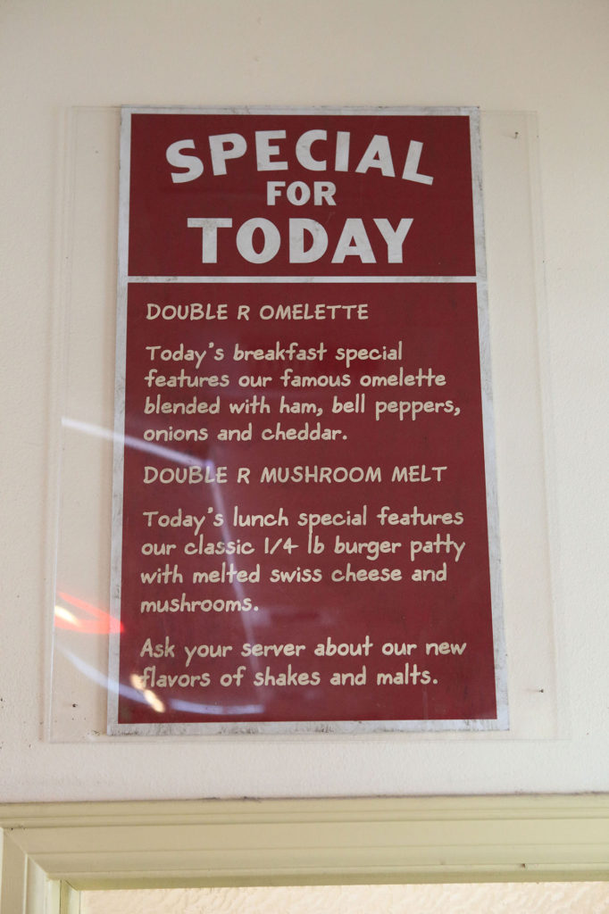 Double R Diner Sign - Special for Today