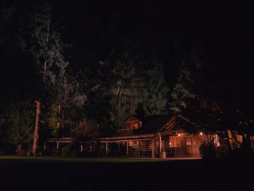 Nighttime at Blue Pine Lodge