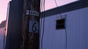 Utility Pole Number 6 at Dusk