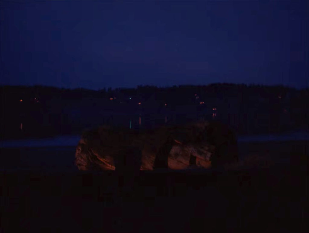 Giant Log at Night