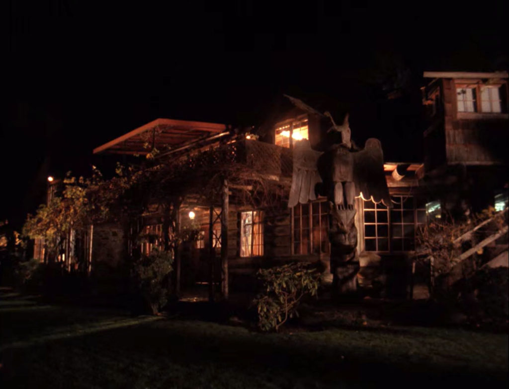 Blue Pine Lodge at Night