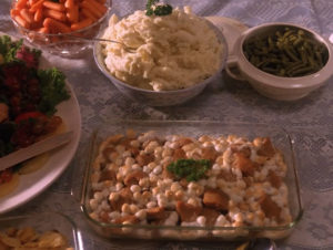 Food at the Hayward House in Episode 2010