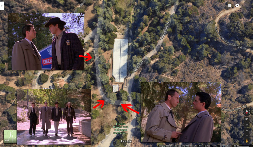 Twin Peaks Film Location - Walking After Maddy's Death