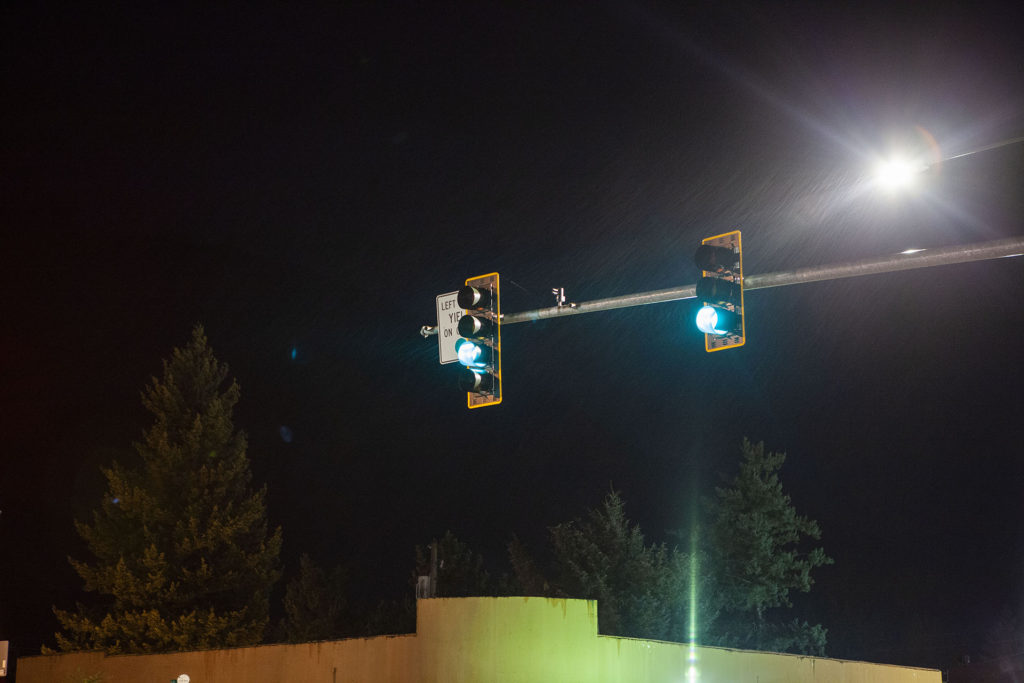 Traffic Light in North Bend, Washington