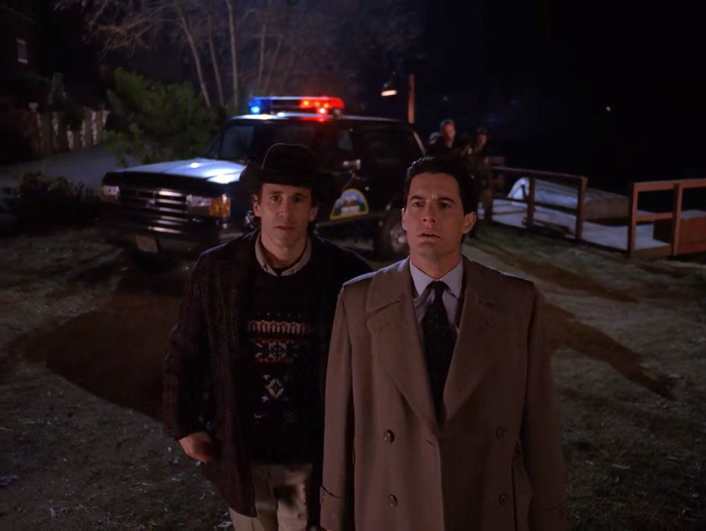 Sheriff Truman and Agent Cooper shocked