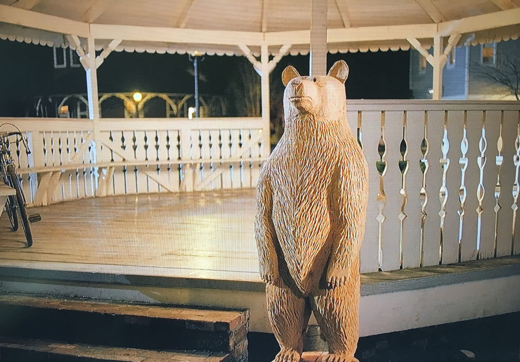 Chainsaw bear from a deleted scene in the pilot episode