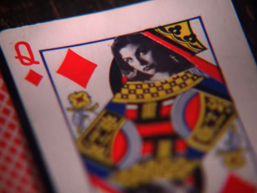 Queen of Diamonds card from Episode 2018