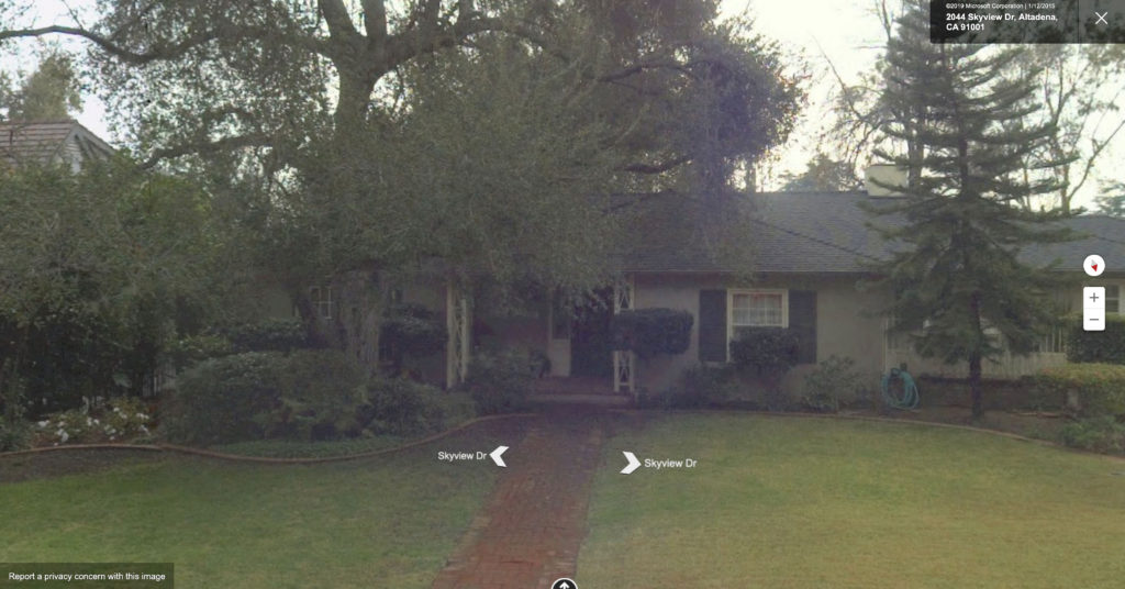 2044 Skyview Drive from Bing Maps