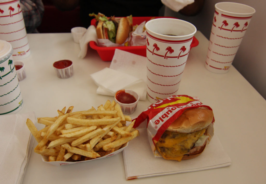 In-N-Out Burger in Los Angeles, California.
