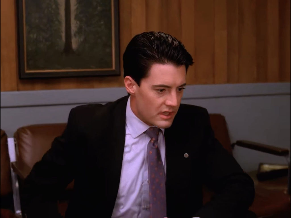 Special Agent Dale Cooper in the lobby