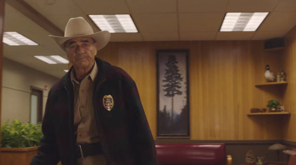 Sheriff Frank Truman in the lobby in Part 4