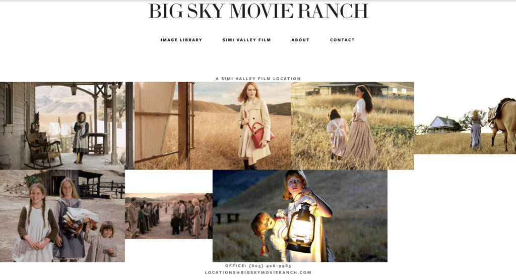 Big Sky Movie Ranch Web