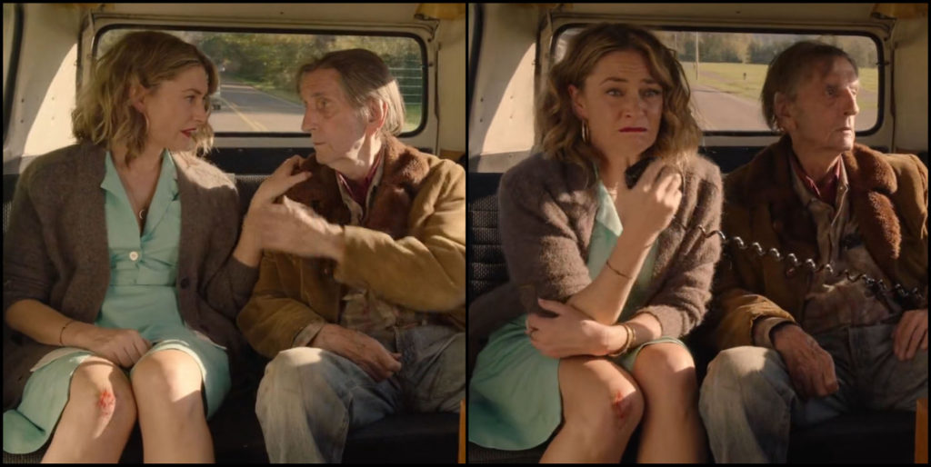 Carl and Shelly in Twin Peaks Part 11 on Showtime.