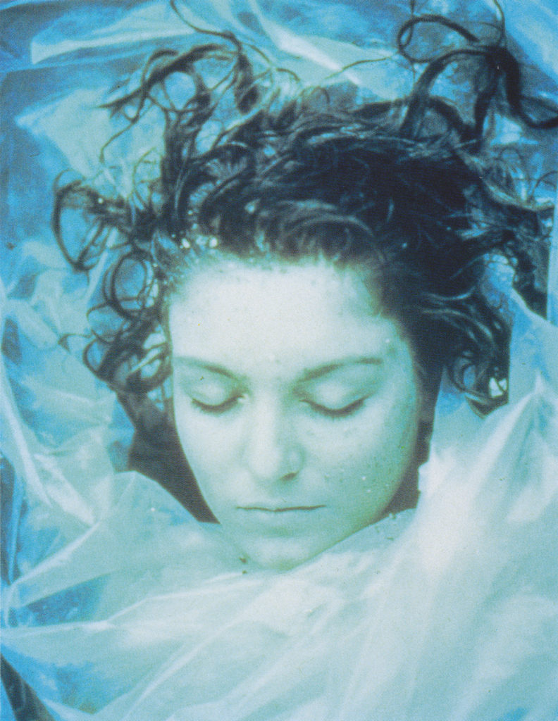 Laura Palmer wrapped in plastic.