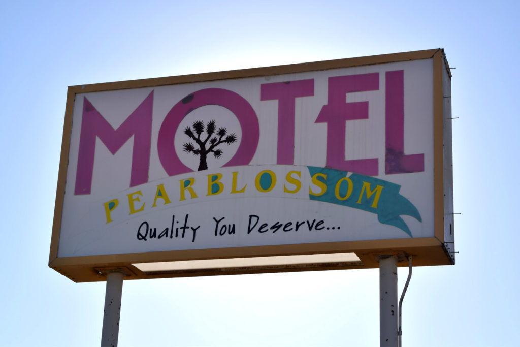Pearblossom Motel Sign
