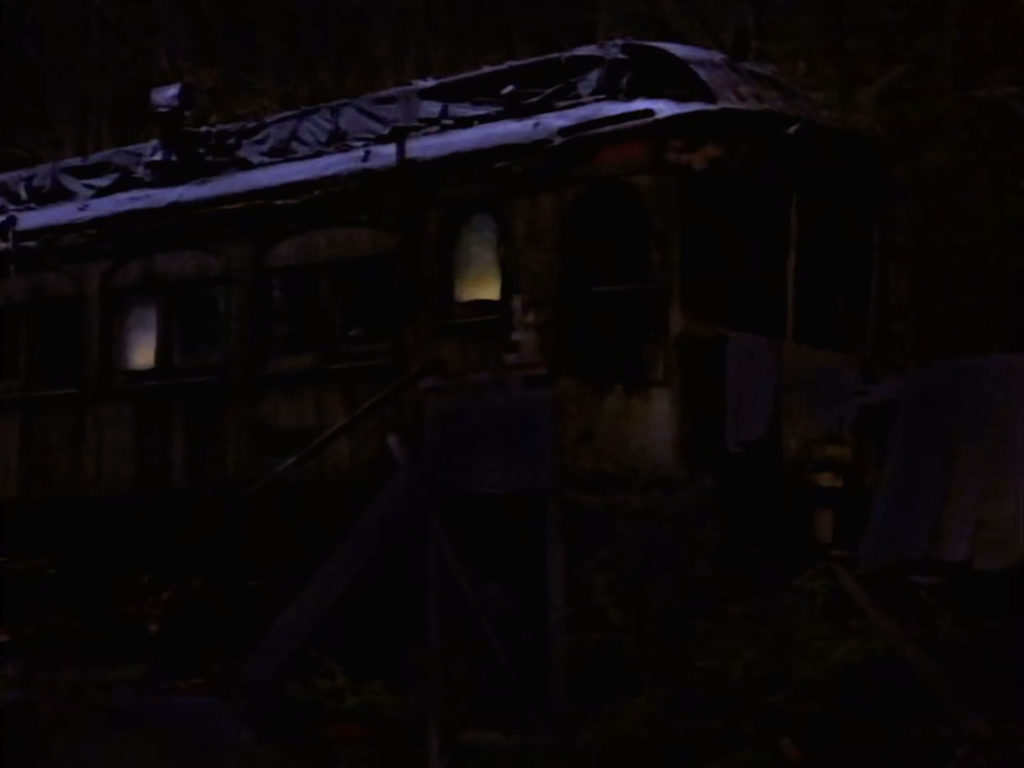Exterior of train car from Episode 2001