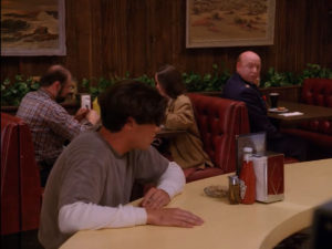 Back of Double R Diner Menu in Episode 2001