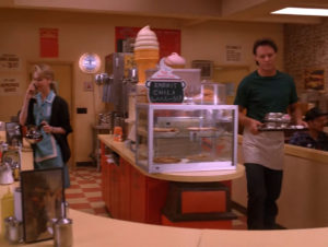 Back of Double R Diner Menu in Episode 2004