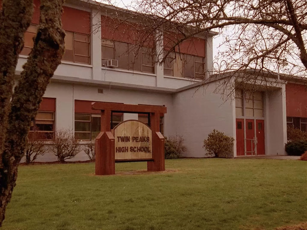 Twin Peaks High School Sign