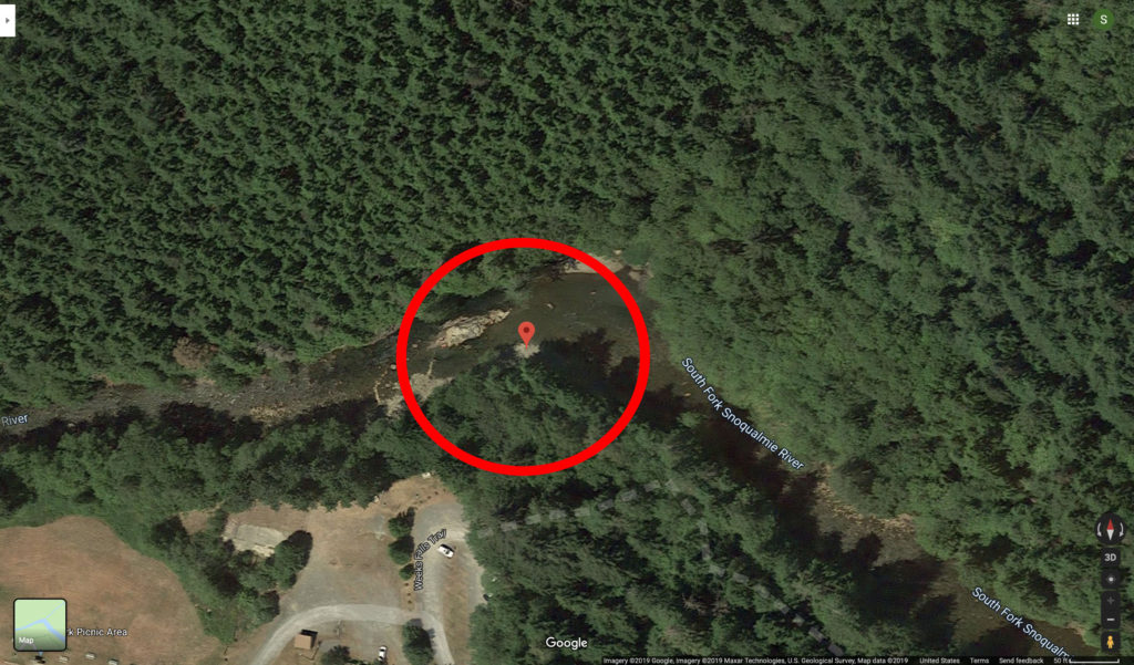 Twin Peaks Film Location - Leland Lowering Laura Google Maps