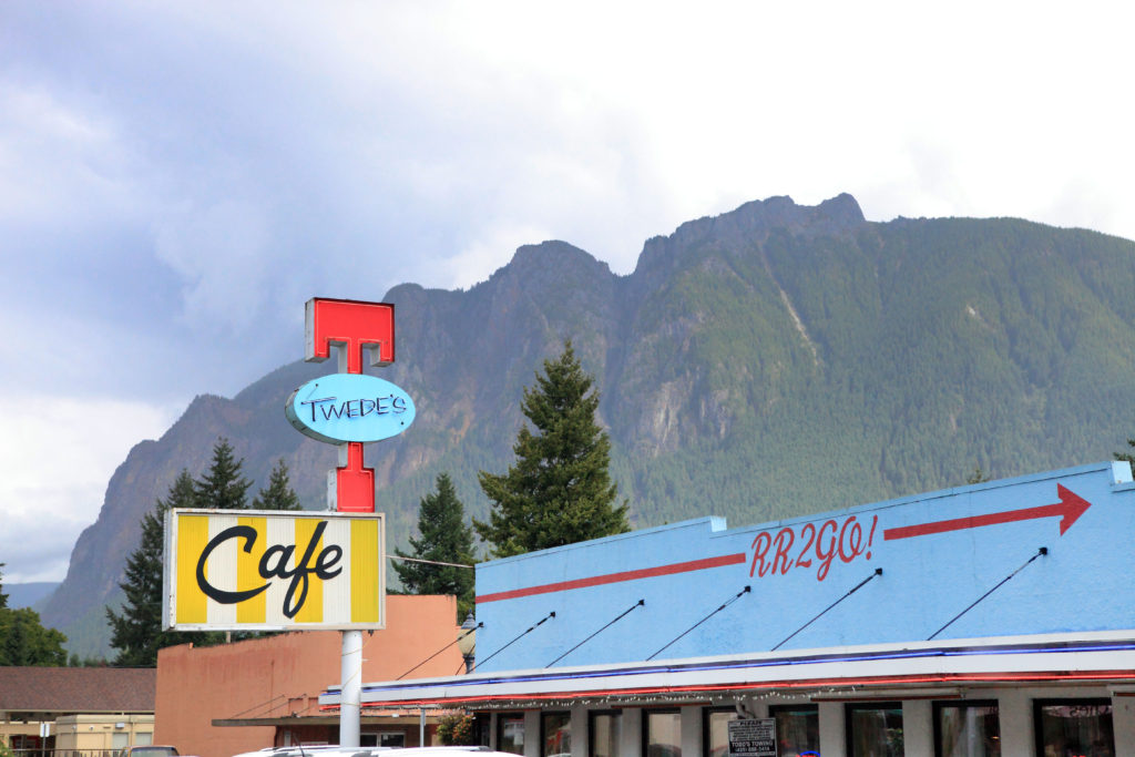 Twede's Cafe and Mt. Si in North Bend, Washington