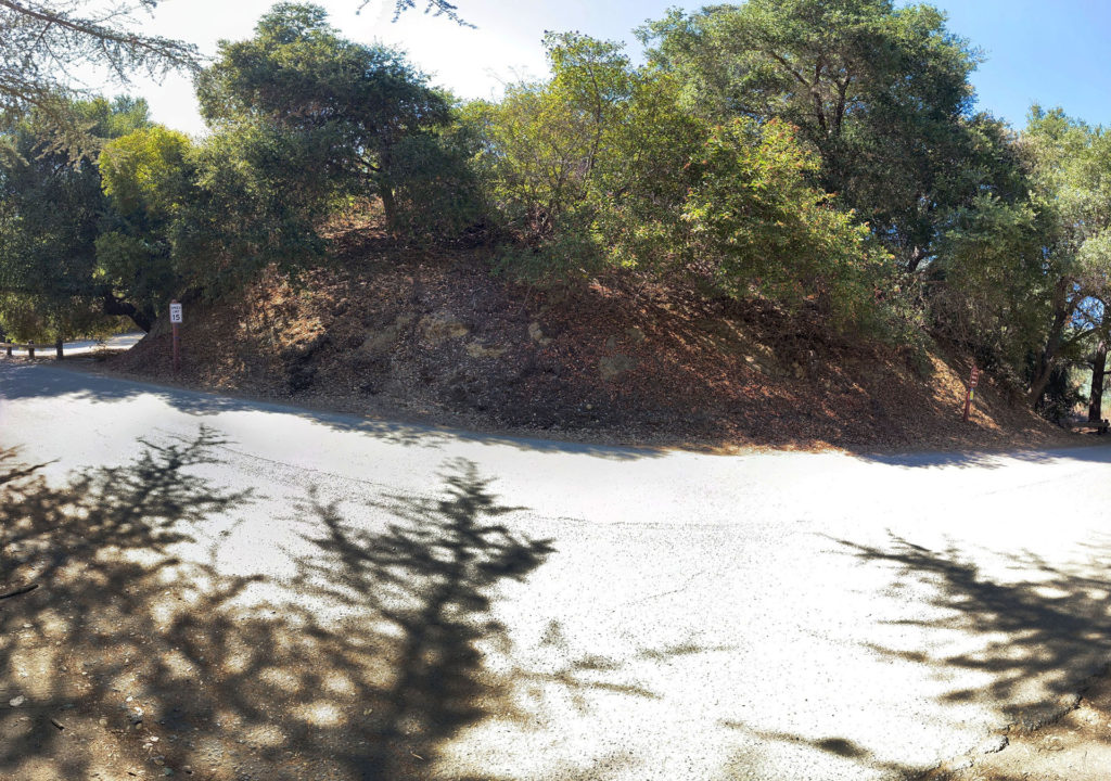 Panoramic shot of Franklin Canyon Drive