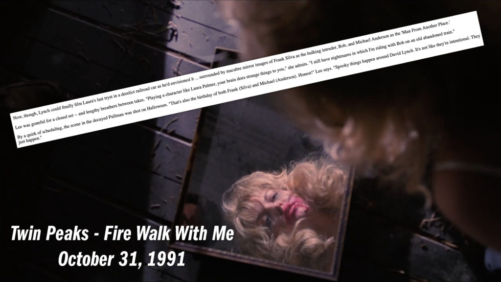 Twin Peaks - Fire Walk With Me on October 31, 1991