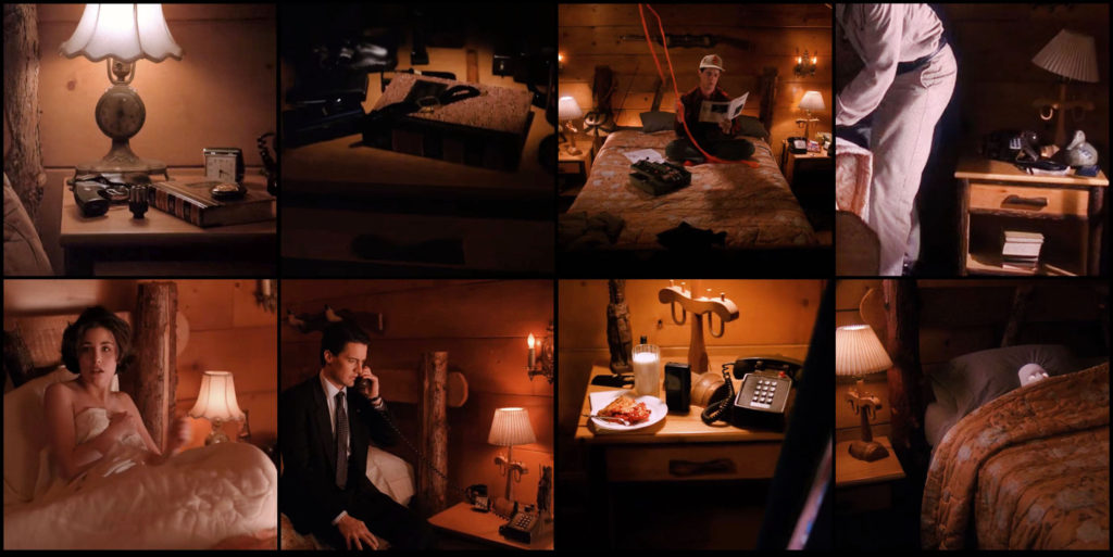 Dale Cooper's nightstands in Room 315 at The Great Northern Hotel