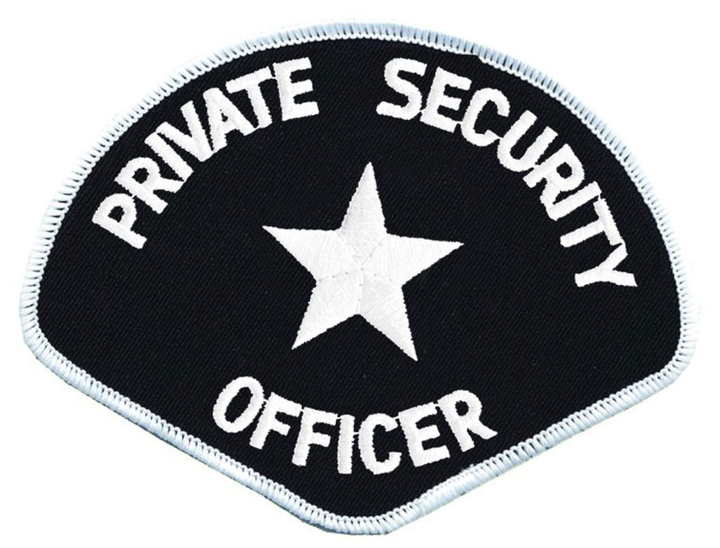 Private Security Guard Patch