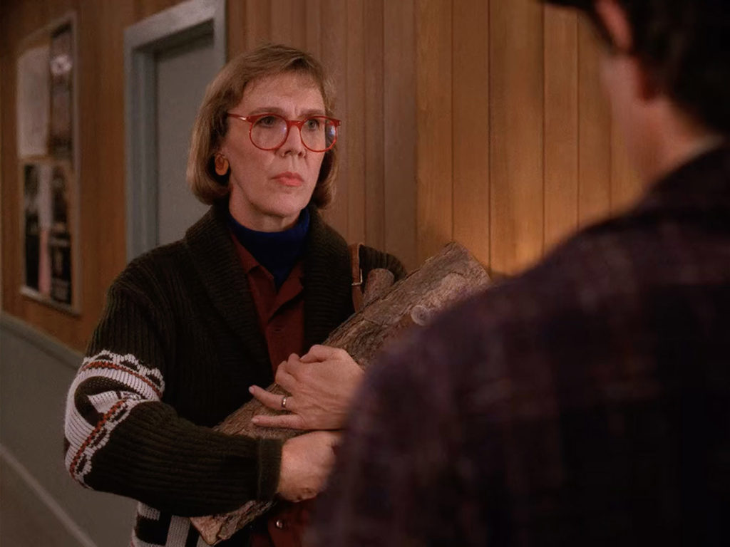 Log Lady at Twin Peaks Sheriff's Department