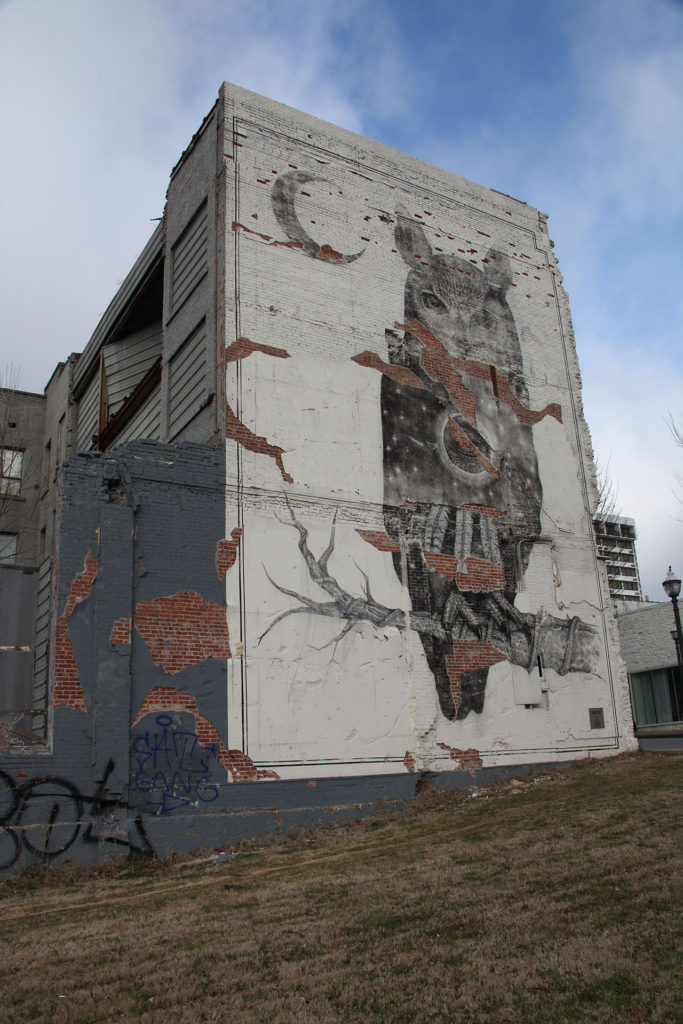 Giant Owl Mural