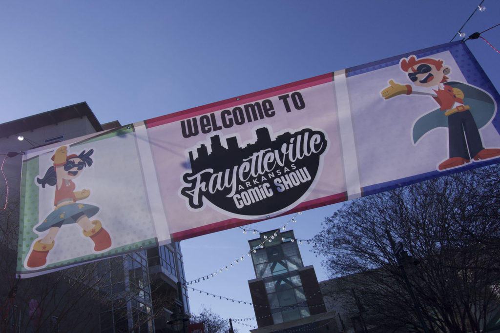 Fayetteville Comic Show Banner