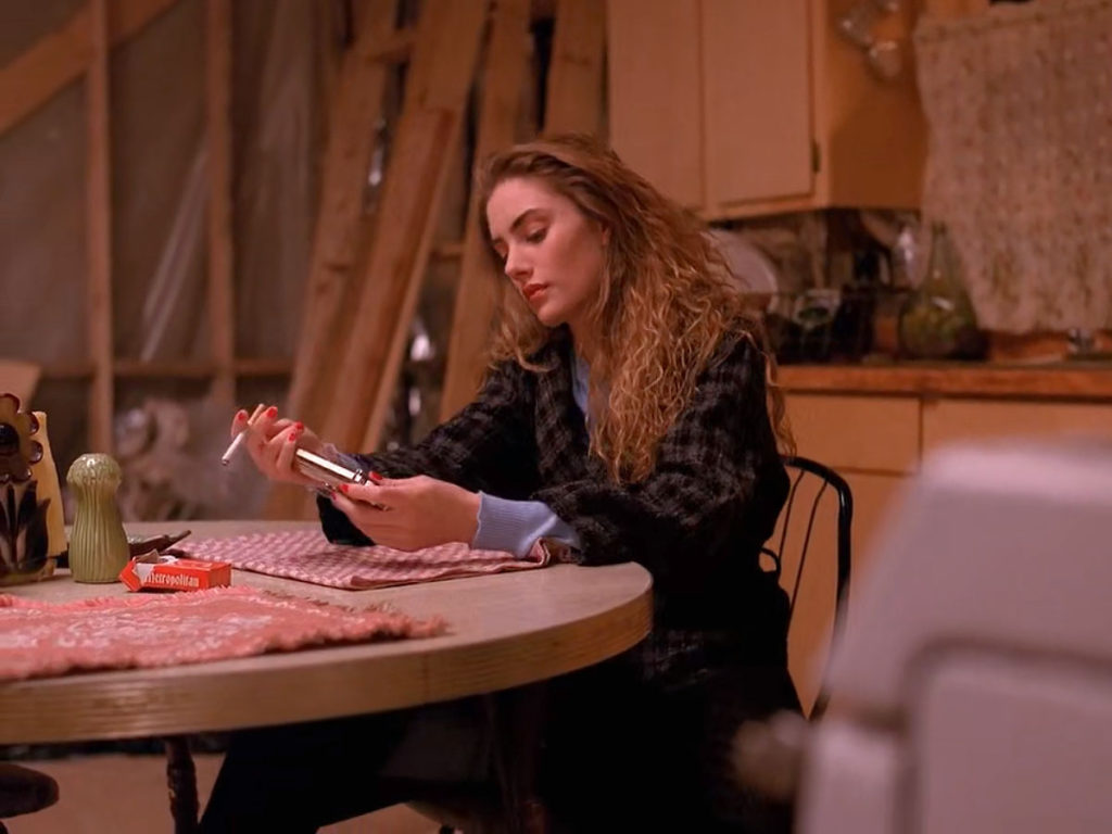 Shelly Johnson at the table