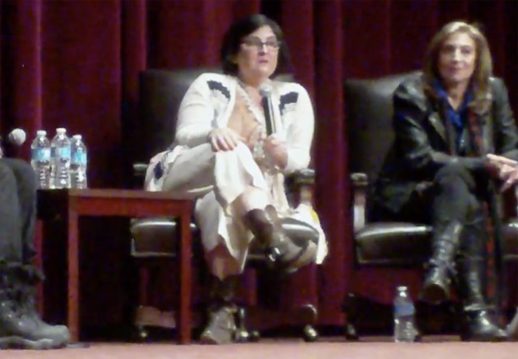 Sara Markowitz and Lesli Linka Glatter at USC in 2013