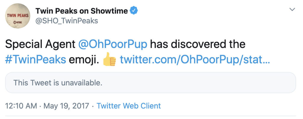 Tweet from Showtime
