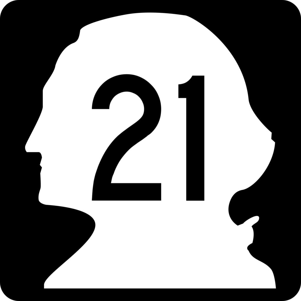 Highway 21 sign