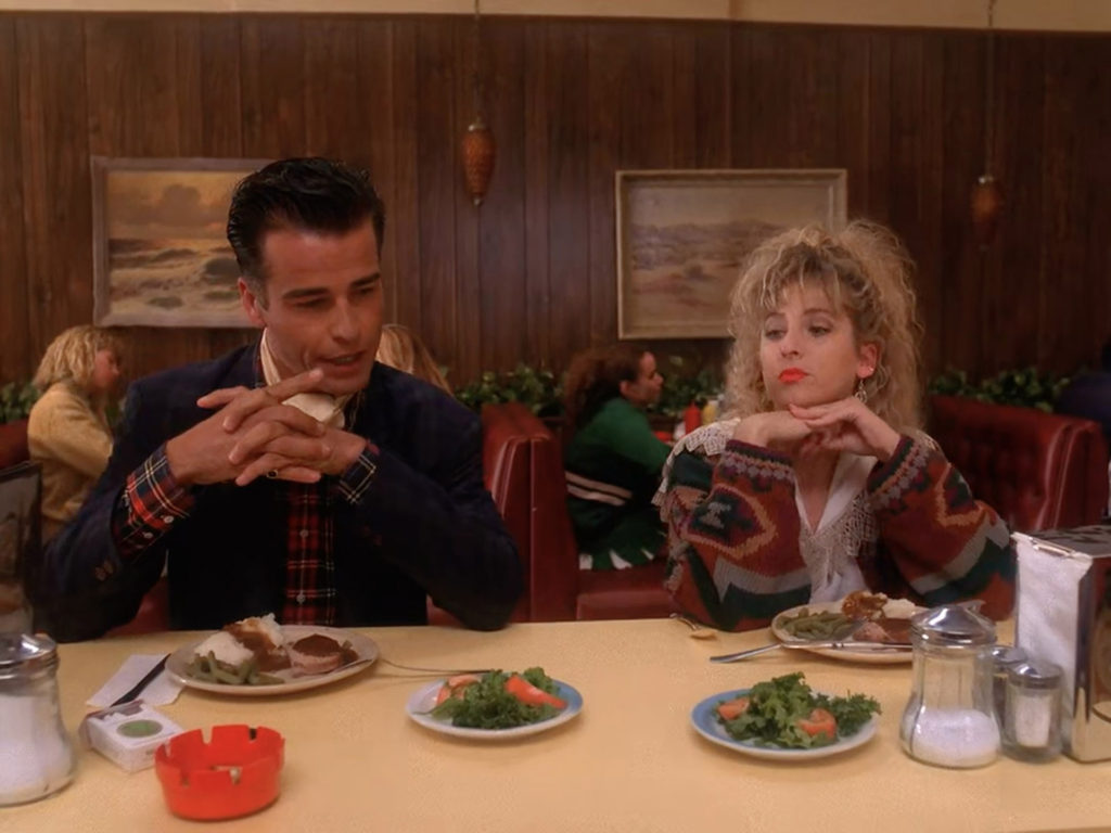2003 - Dick Tremayne and Lucy Moran at the Double R Diner