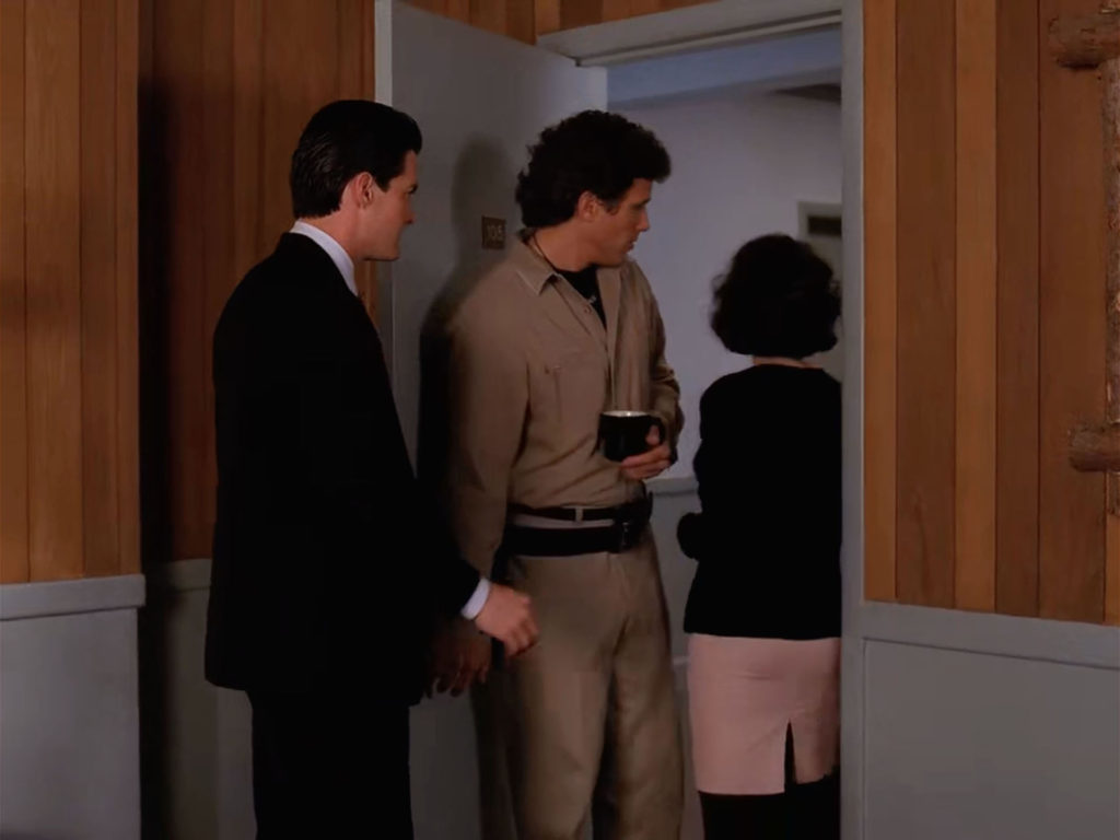 Audrey, Dale Cooper and Sheriff Harry Truman