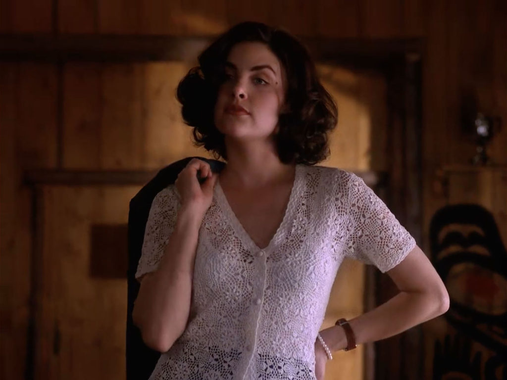 Audrey Horne on the runway