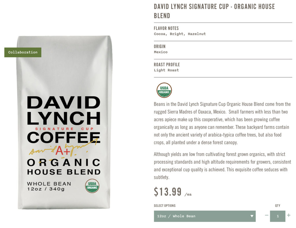 David Lynch Coffee