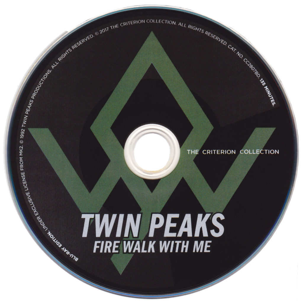 The Criterion Collection - Twin Peaks - Fire Walk With Me Blu-ray disc