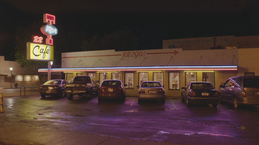 Twin Peaks Film Location - Briggs Family at the Double R Diner