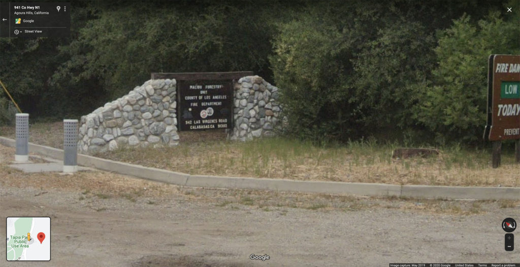 Google Maps - Malibu Forestry Unit