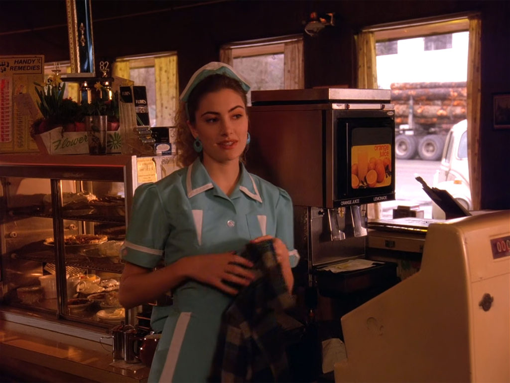 Shelly Johnson at the Double R Diner in the Pilot Episode