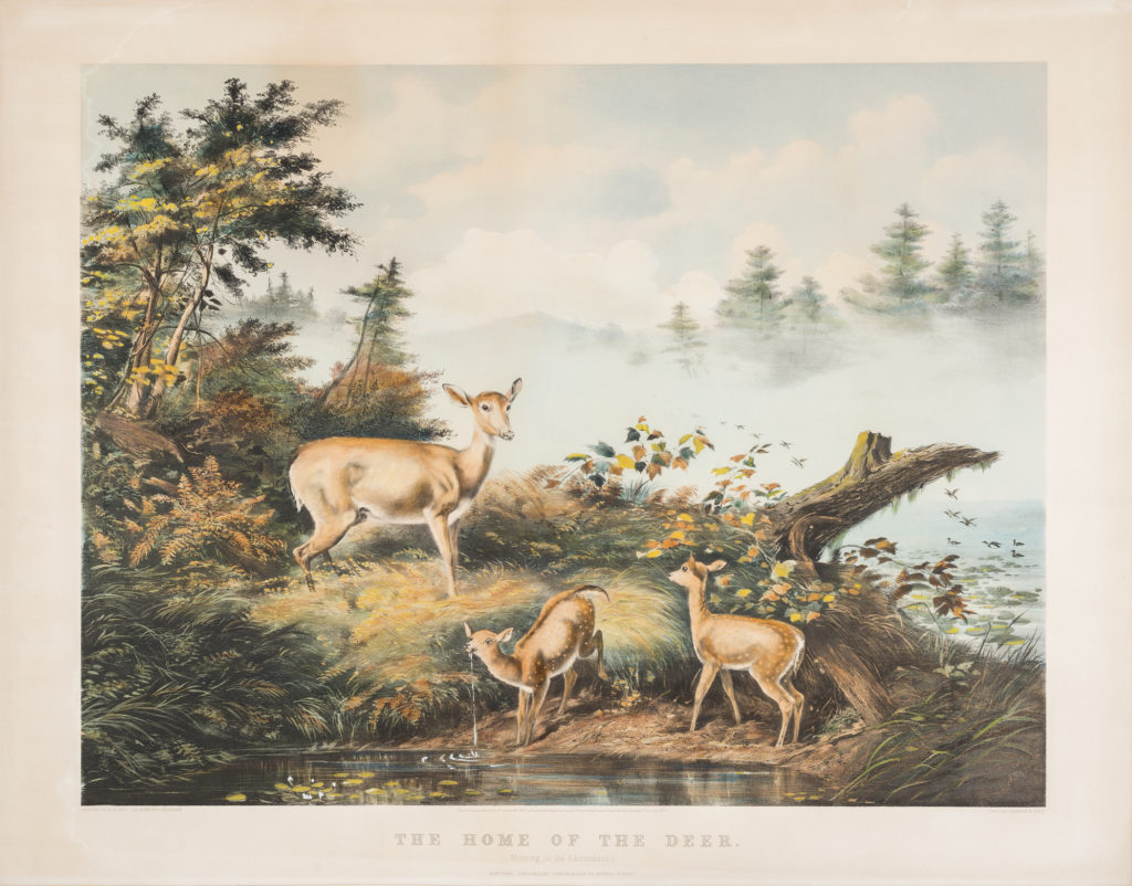 Currier and Ives - The Home of the Deer