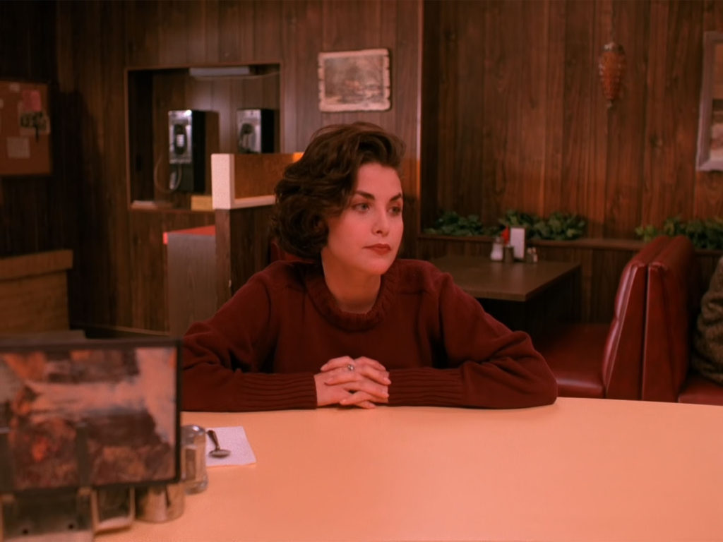 Audrey Horne at the Double R Diner
