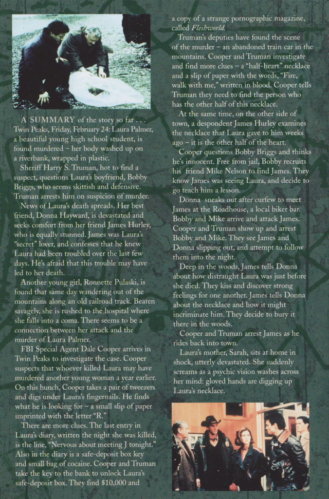 The Story So Far from the Twin Peaks Booklet