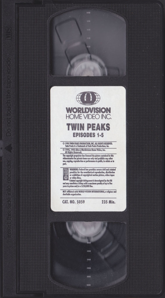 VHS Cassette - Episodes 1-5