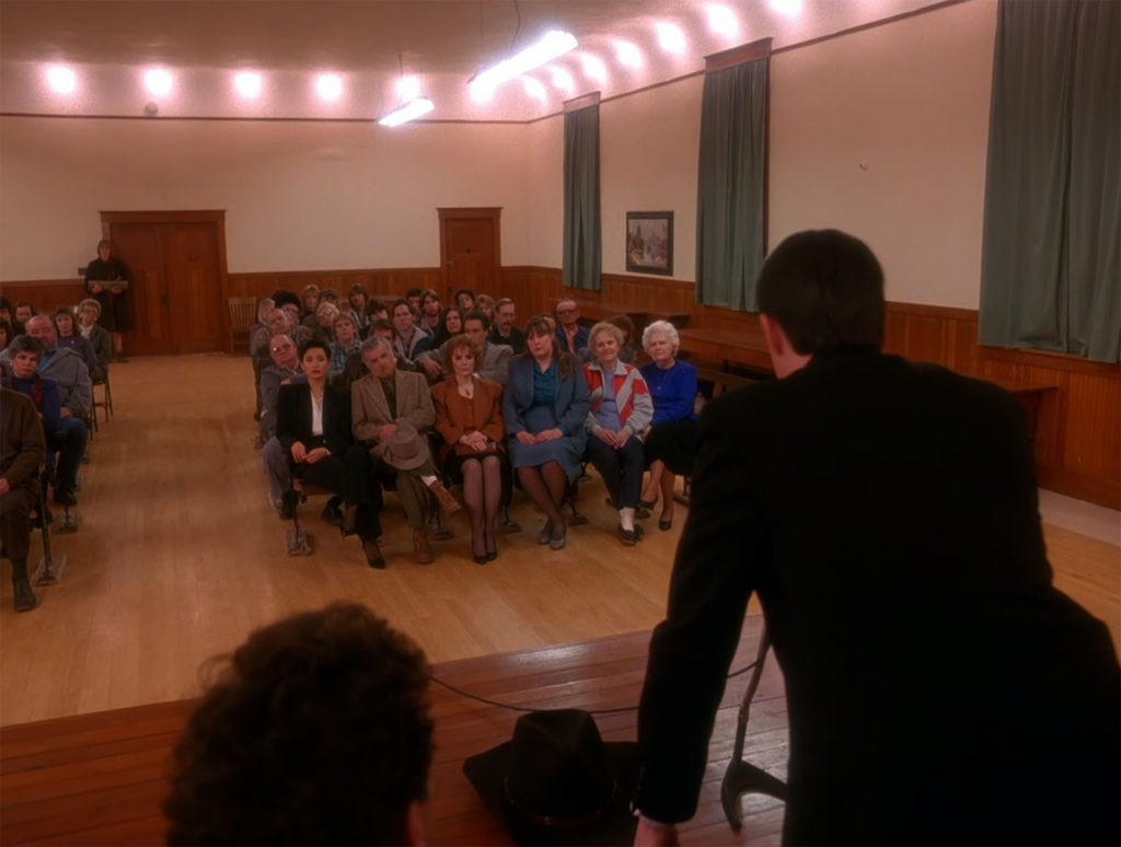 Town Hall Meeting in the Pilot Episode