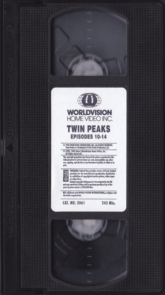 Twin Peaks - Worldvision Home Video VHS - Episodes 10-14
